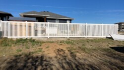 White 6' High PVC 3" Picket