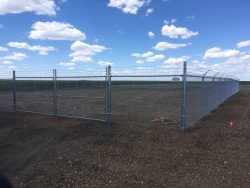 6' Chainlink + Barbed Wire
