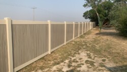 Tan frame Driftwood pickets