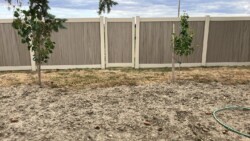 Tan frame Driftwood pickets